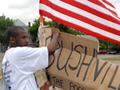 Bushville Protester