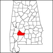 Wilcox County in Alabama 