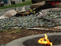 A temporary memorial for 9/11 victims