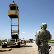 Observation tower is part of virtual border fence 
