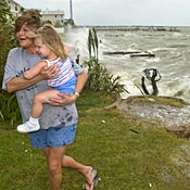 Marty Wagner carries Tatum Wagner 