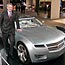 GM CEO Rick Wagoner with Chevrolet Volt