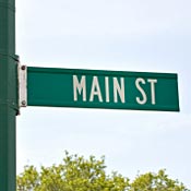Main Street sign 