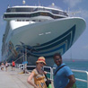 Megan Kellie by the cruise ship