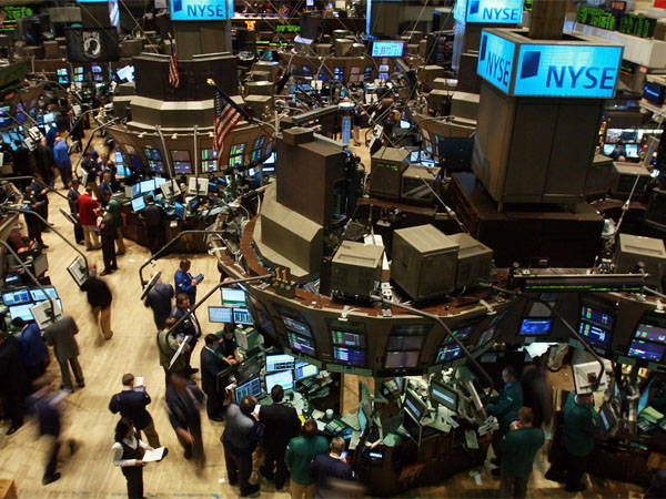 stock exchange floor. York Stock Exchange Friday