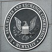SEC seal on building in Washington, D.C. 