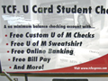 TCF promotion on campus