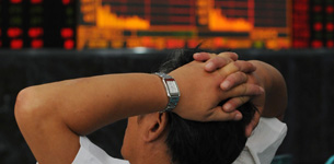 Watching the stock index fall.