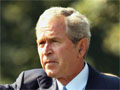 President Bush departs the White House