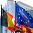 Flags at the European Parliament