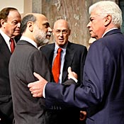 Sen. Dodd welcomes Bernanke, Paulson to hearing 