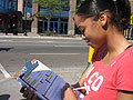 Jasmine Brewster registers to vote