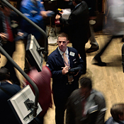A trader at the New York Stock Exchange 