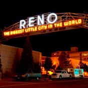 Sign over a street in Reno, NV 