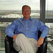 Bob Annabile in his office in London.