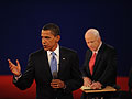 Sen. Barack Obama answers a question