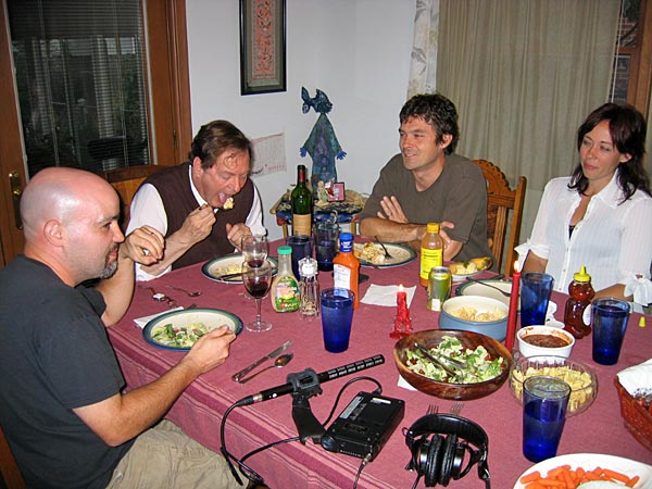 
                Some of the Landis family at the dinner table.
                                    (Tess Vigeland / Marketplace)
                                