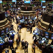 Traders on the floor of the NYSE 
