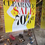 Sale sign in Chicago shoe store