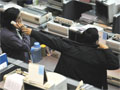 Traders at the Indonesian Stock Exchange
