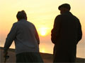 An elderly couple