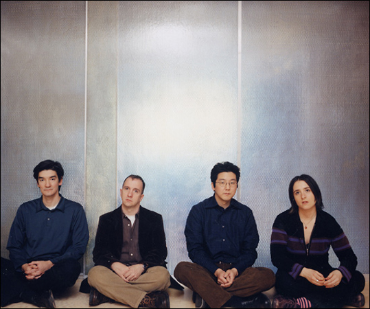 The Magnetic Fields (left to right): Sam Davol, Stephin Merritt, John Woo and Claudia Gonson. The Magnetic Fields (left to right): Sam Davol, Stephin Merritt, John Woo and Claudia Gonson.