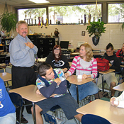Ron Settle's third period econ class 