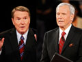Tom Brokaw and Jim Lehrer