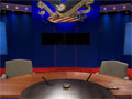 The setting of the final presidential debate