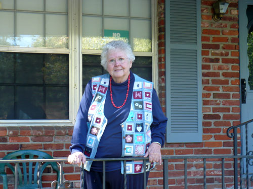 
                Barbara Jenison of Maple Park, Mo., a neighborhood of Kansas City. Because Maple Park isn't hooked up to the city sewer system, residents have outdated septic tanks that fail.
                                    (Sylvia Maria Gross)
                                