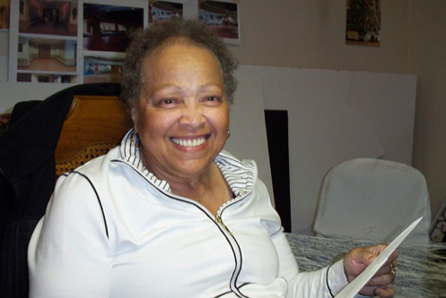 
                    Gwen Gipson, 71, is a graphic designer who lives in the Detroit suburb of Southfield, Michigan. "I wanted to forgive because I loved them, not because I was holding them responsible for anything," she says about the day at the church.
                                            (Deb Meredith)
                                        