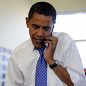 Obama making phone calls 