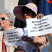 Housing advocates in Boston 
