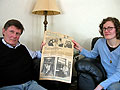 John and Molly hold the original article