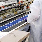 Solar cells at SolarWorld 