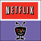 The TiVo and Netflix logos 