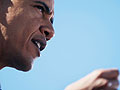 Barack Obama speaks at a rally in Florida