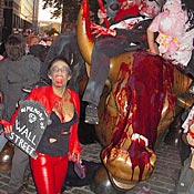 Blood baptism of Wall Street bull 