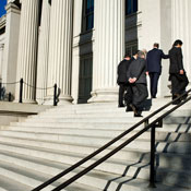 Heading up the Treasury steps 