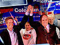 Rudy Giuliani campaigns with Norm Coleman