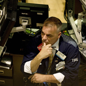 A trader on the NYSE after Obama's election 