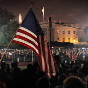 Obama victory celebration near the White House 