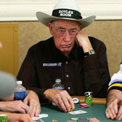 Poker legend Doyle Brunson competes 