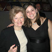 Reporter Jamie Bedrin with her grandmother Blanche 