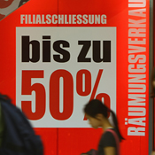 A sale sign in Berlin, Germany 