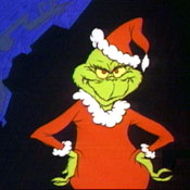 The Grinch, Dr. Seuss's notorious holiday foe 