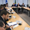 A discussion after the 2008 G-20 Finance Meeting.
