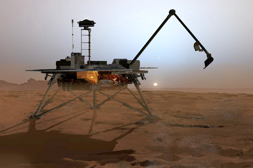 
                    Phoenix at twilight
                                            (Corby Waste of JPL)
                                        