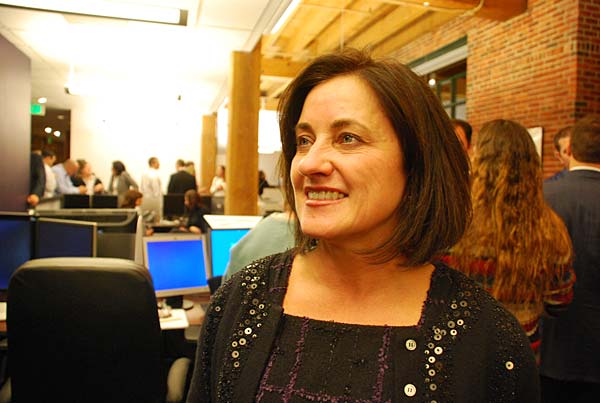 
                Sue Allon, founder and CEO of Allon Hill. Her company aims to help investors buy pools of distressed mortgages.
                                    (Amy Scott / Marketplace)
                                
