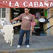Jose Manuel de Luna In front of La Cabana 